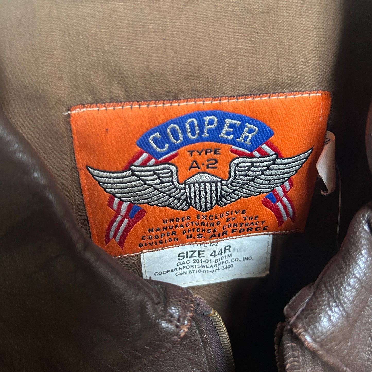 90’s Leather Air Force Jacket