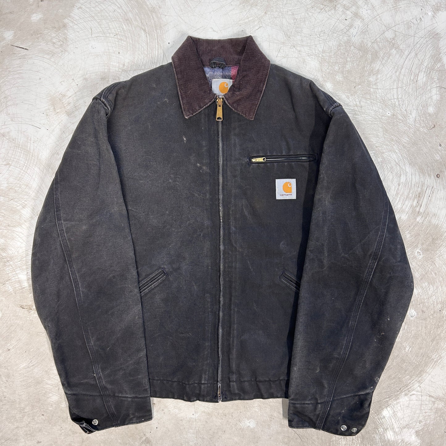 90s Black Carhartt Detroit Jacket
