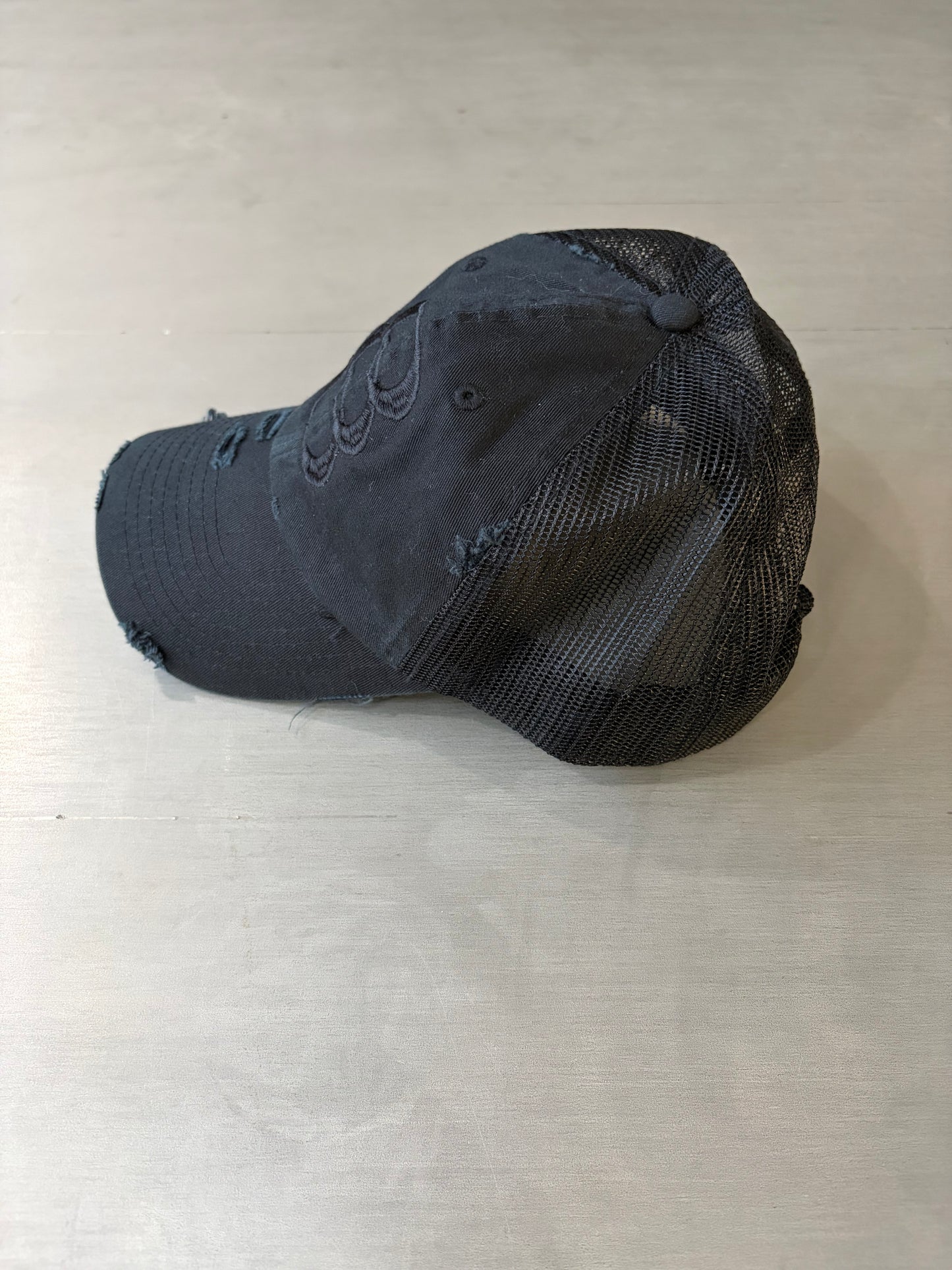 Triple 0 Black Trucker Hat