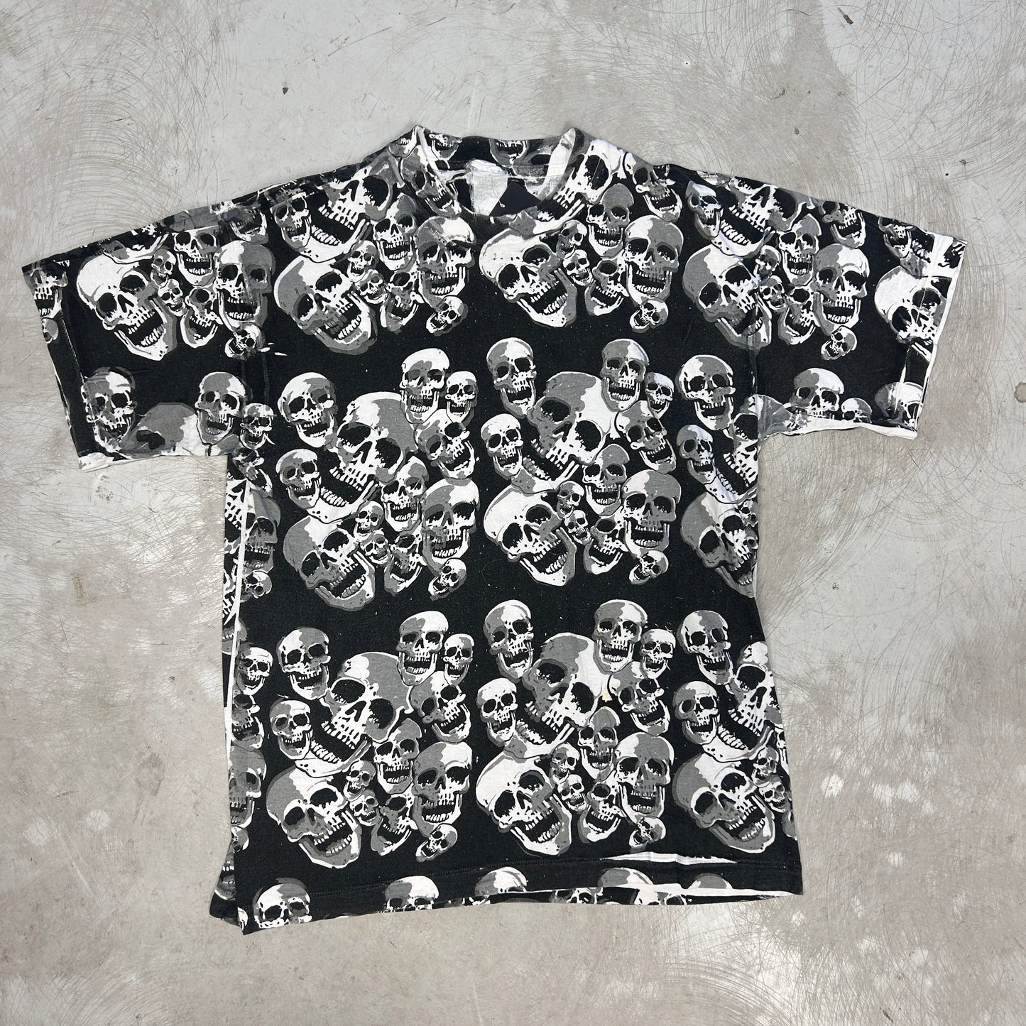 90s AOP Skull Tee