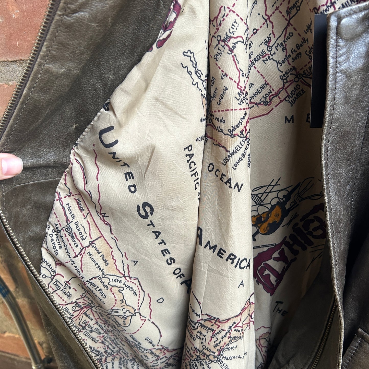 90’s Air Force Leather Jacket