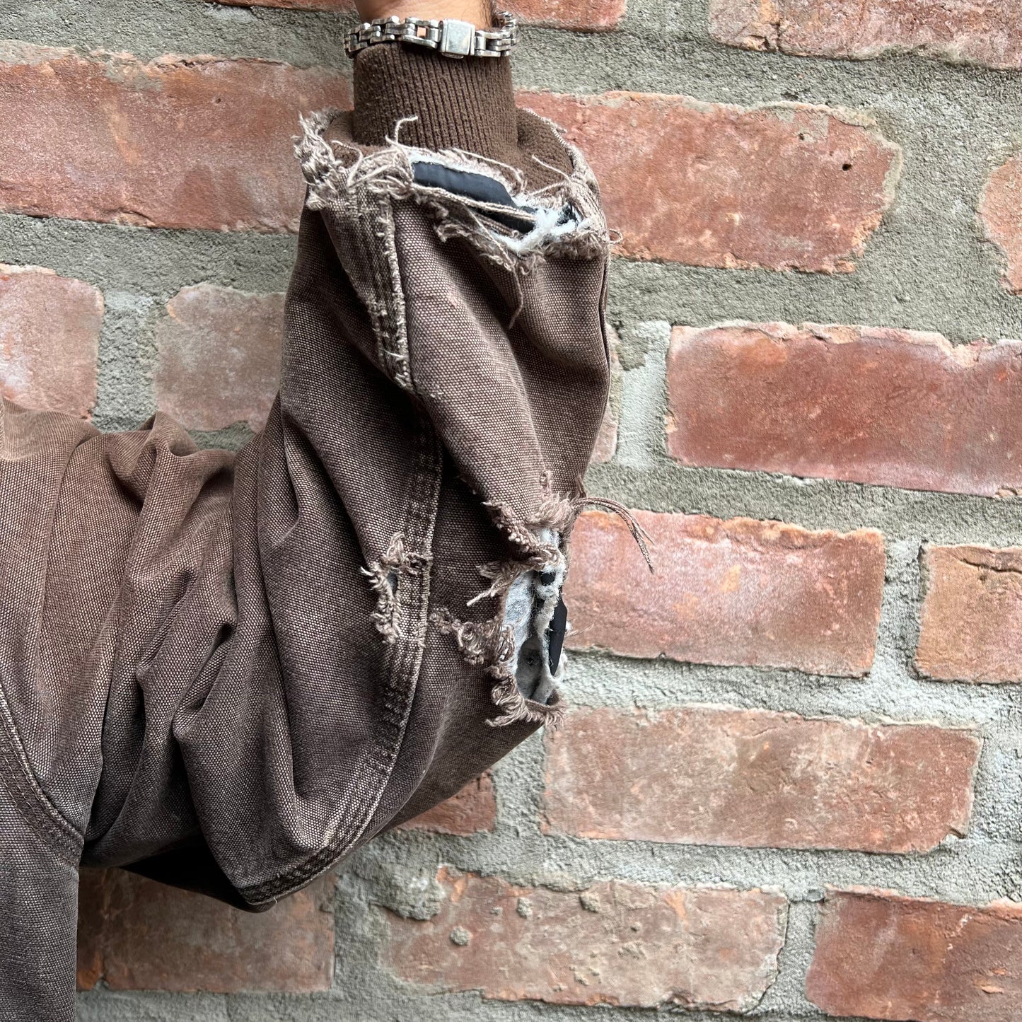 Brown Carhartt Hooded Work Jacket