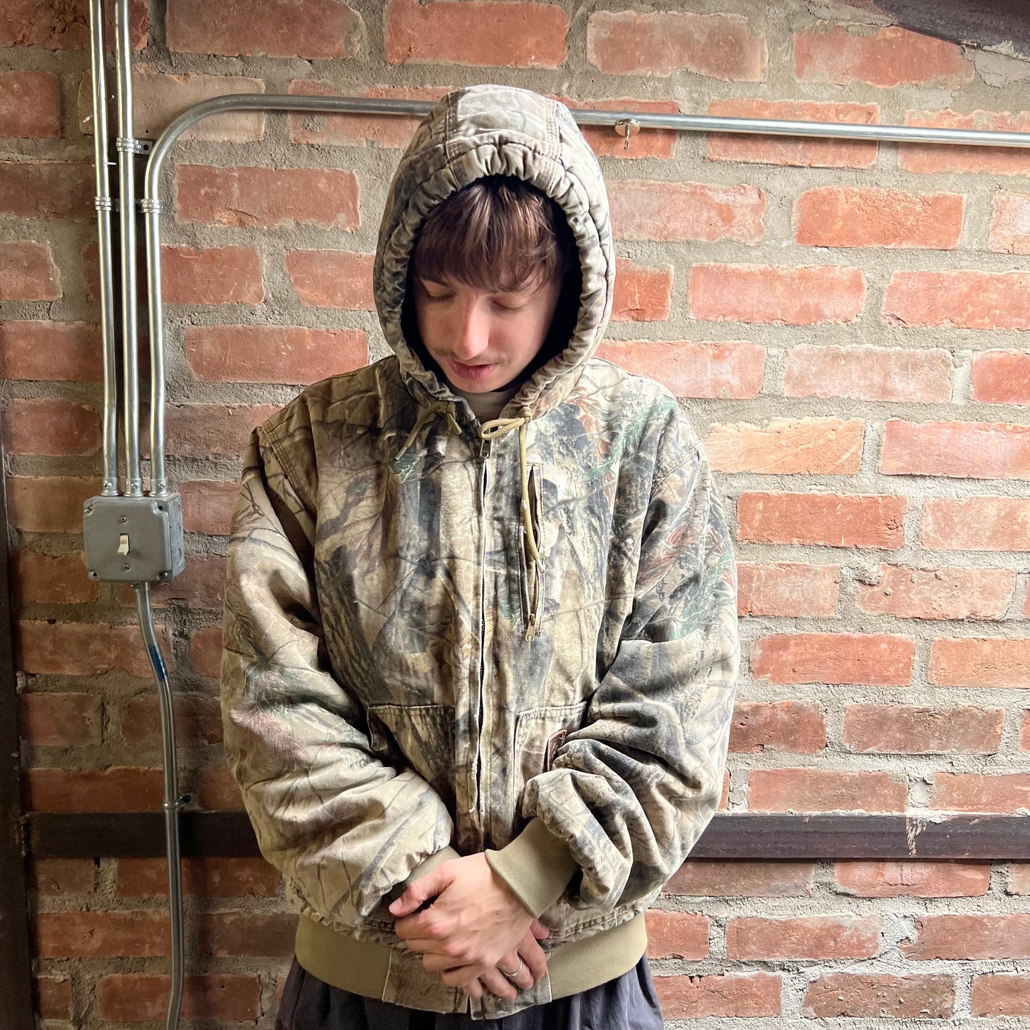 Real Tree Hooded Work Jacket