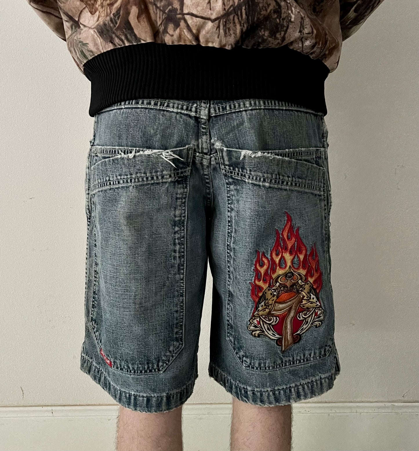 00’s Lucky 7 Jnco Jean Shorts