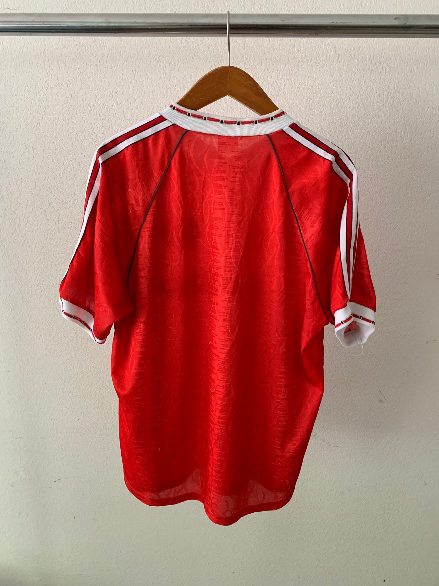 80's Manchester United Flames Soccer Jersey