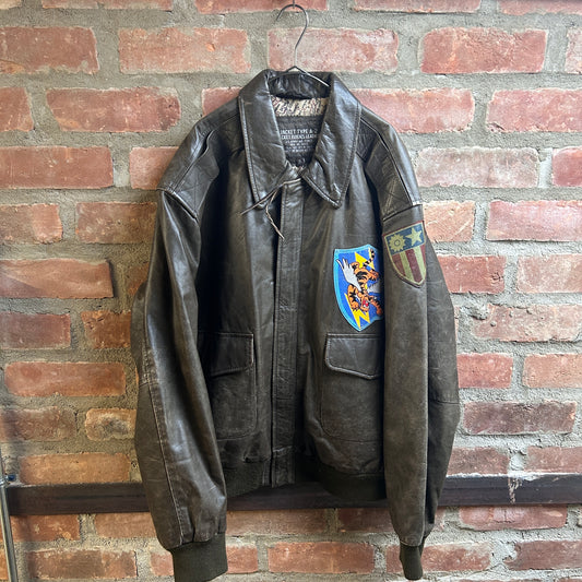 90’s Air Force Leather Jacket