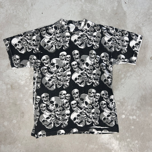 90s AOP Skull Tee