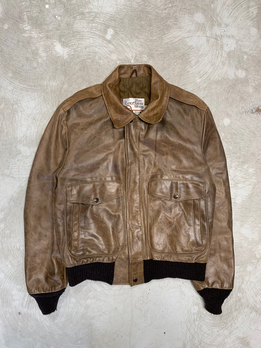 90s Leather Flight Jacket